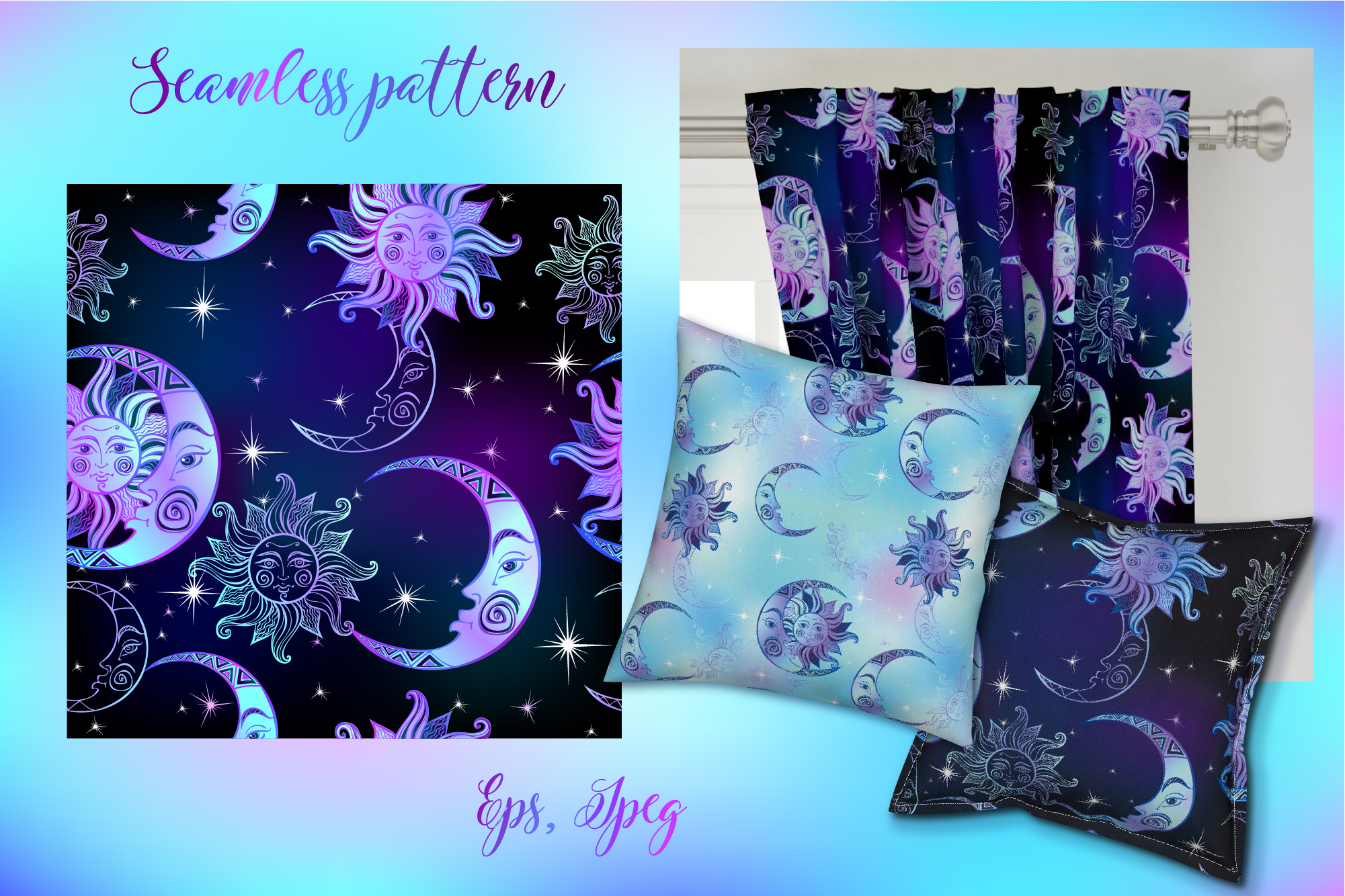 时尚美丽的十二星座创意矢量插画素材下载 [EPS]插图(4)