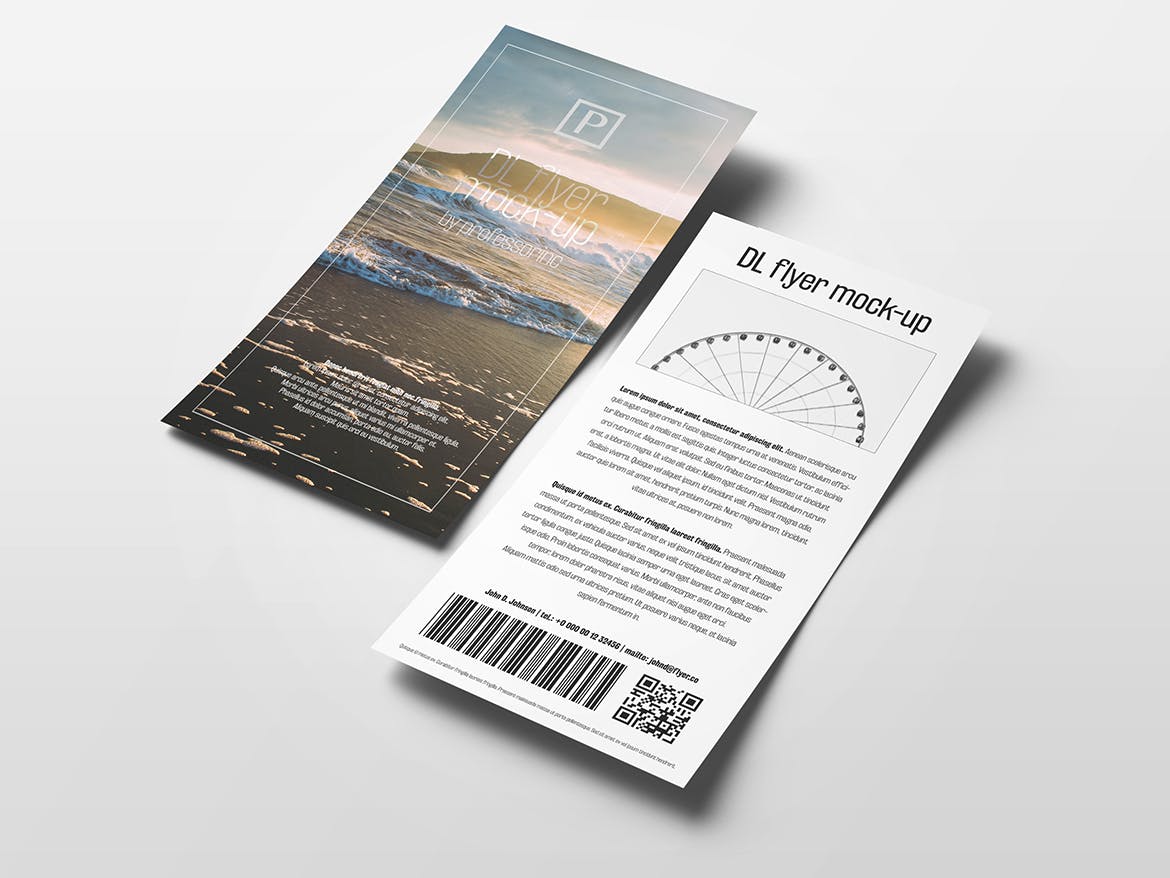 DL传单设计效果图样机素材库精选模板 DL Flyer Mock-Up插图(8)