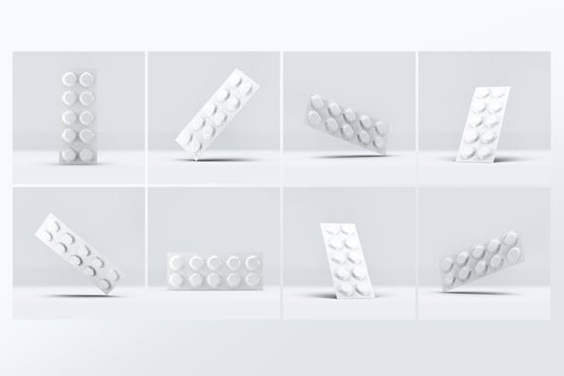 药物箔纸包装外观设计样机 Paper Pills Package Mock-Up插图(2)