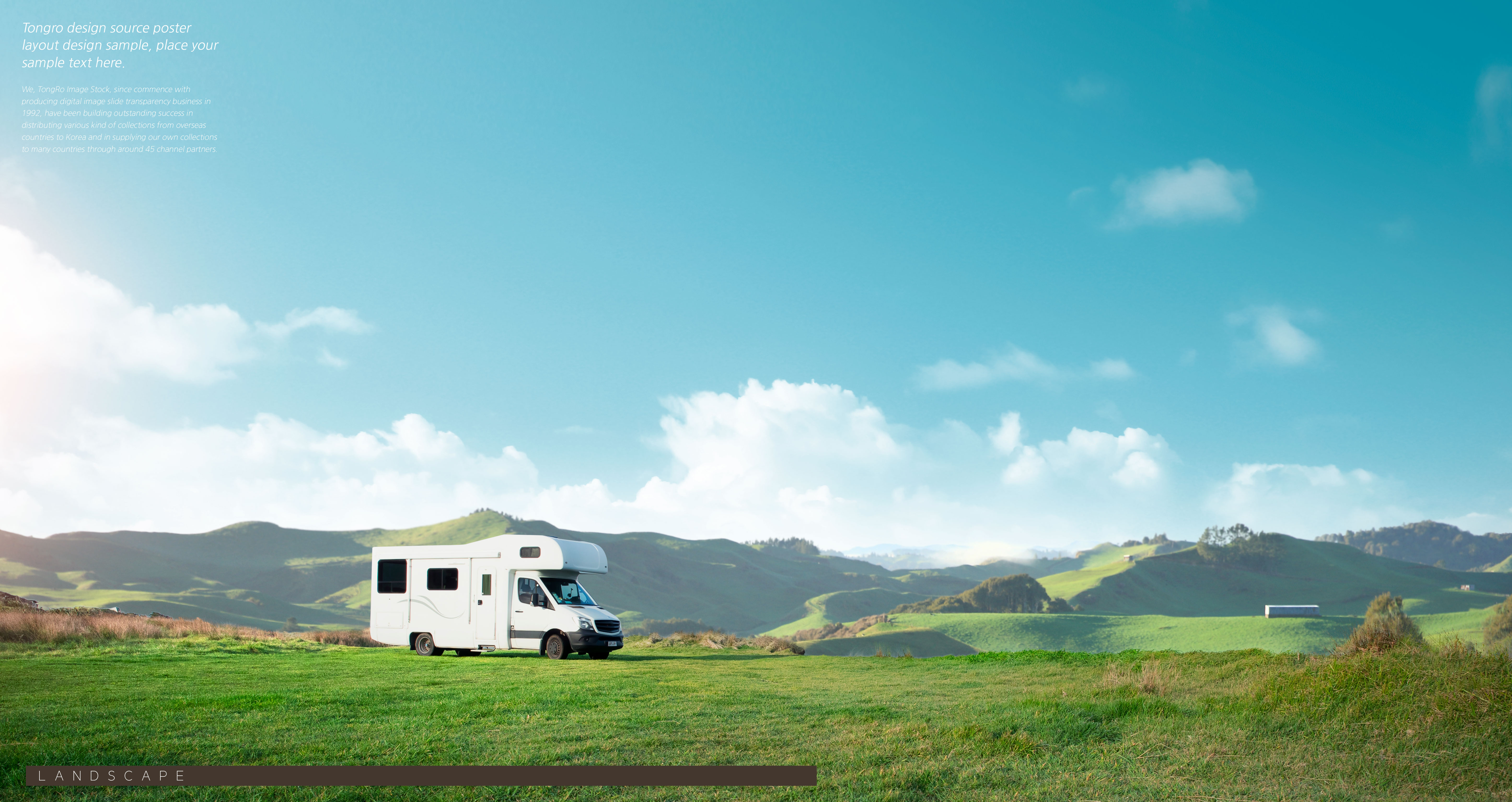 美丽的大自然风景旅行社促销广告海报模板插图(3)
