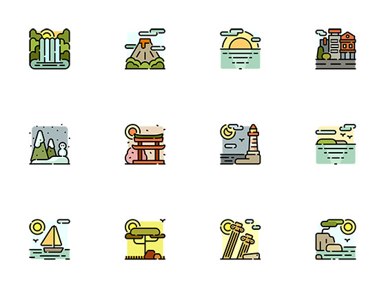 50 枚景观图标素材之家精选sketch素材