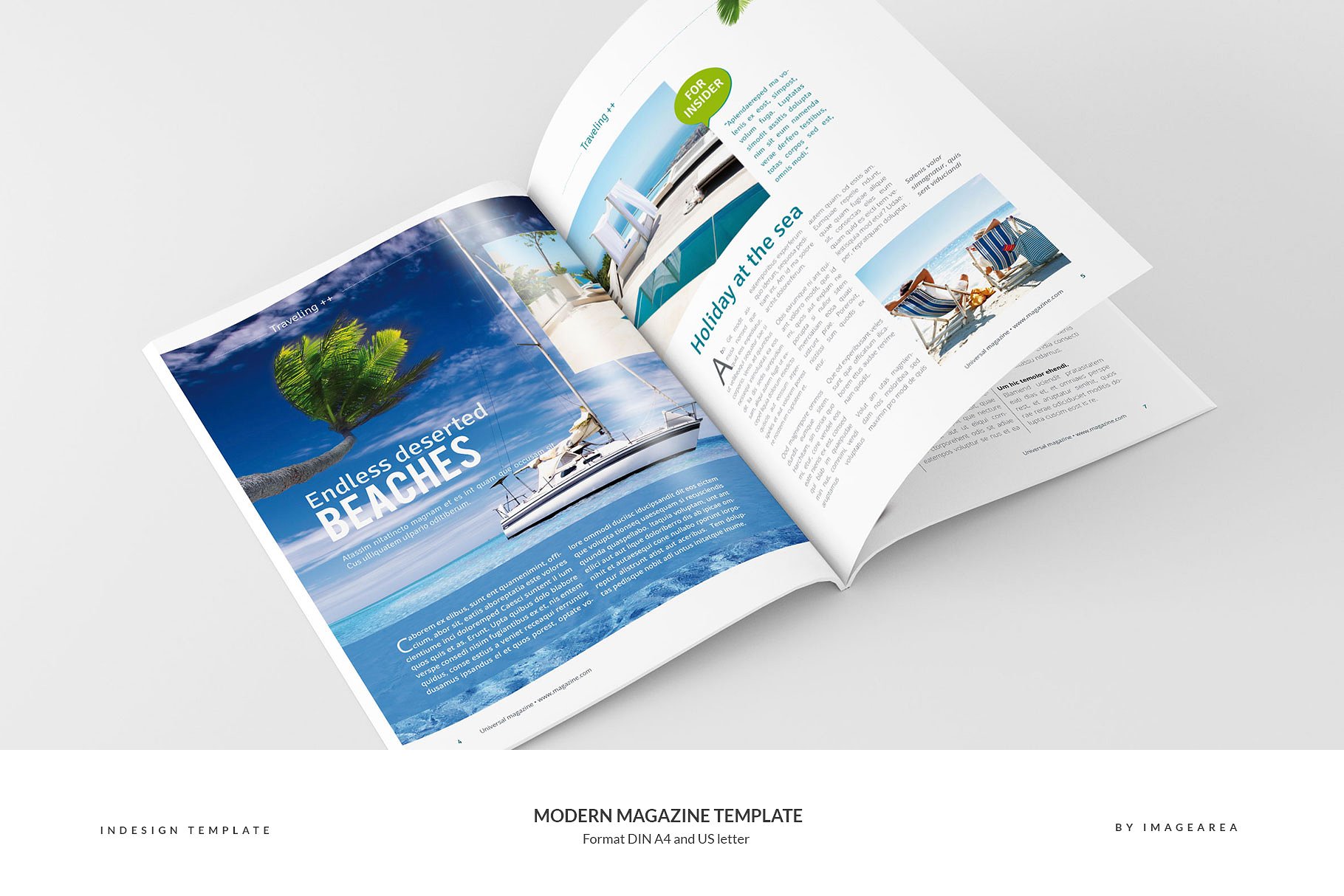 现代摩登城市宣传杂志画册模板 Modern Magazine Template插图(3)