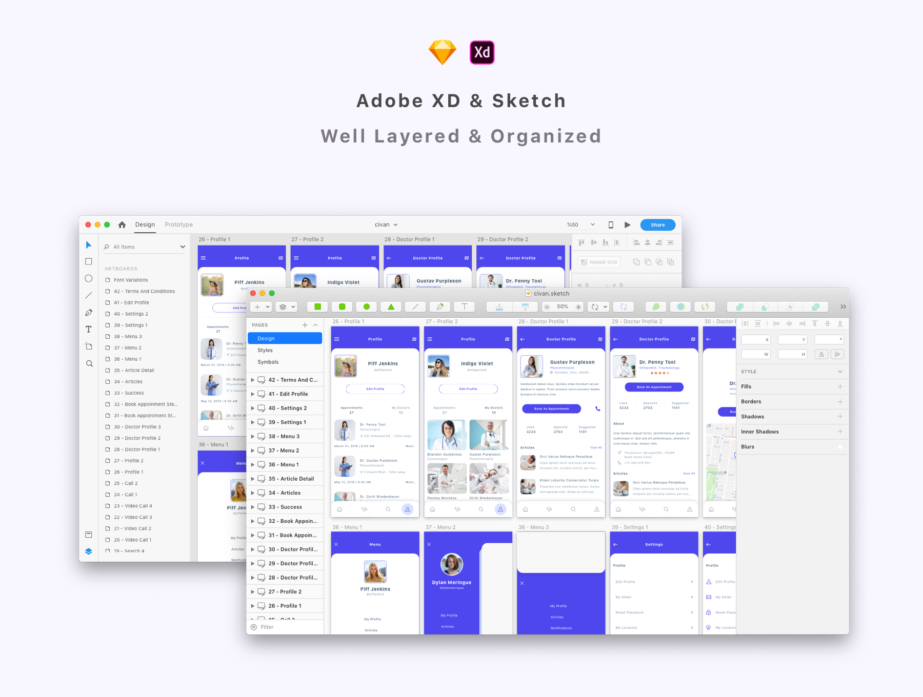 素材库下午茶：就医就诊APP UI KIT套装下载插图(4)