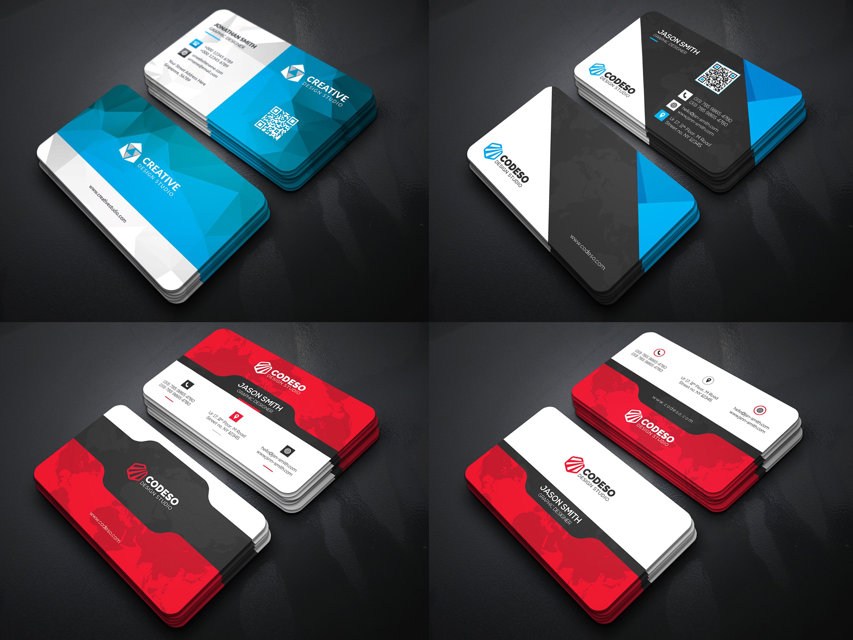 25个多用途的名片卡片邀请函设计模板插图(4)