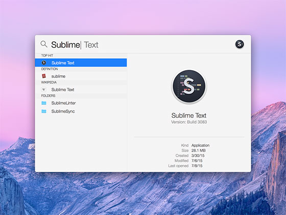 OS X Yosemite Spotlight素材之家精选sketch素材