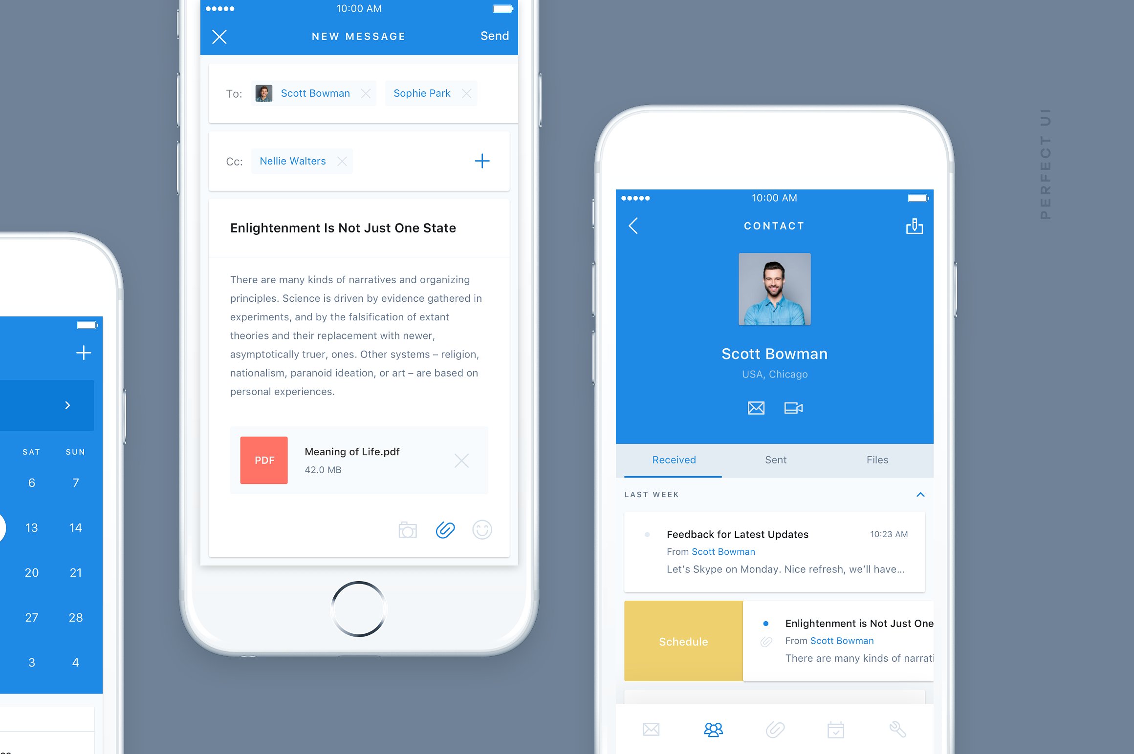 邮件日历行程类 APP UI 套件 Email & Calendar UI/UX Kit (Sketch)插图(2)
