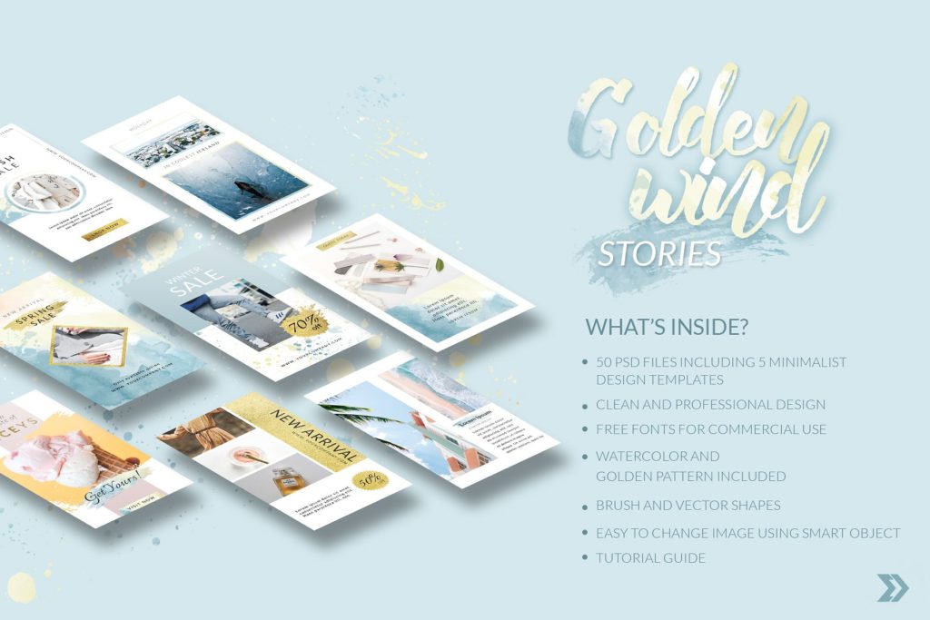 50款金箔水彩PSD广告图模板下载[psd,jpg]插图(2)