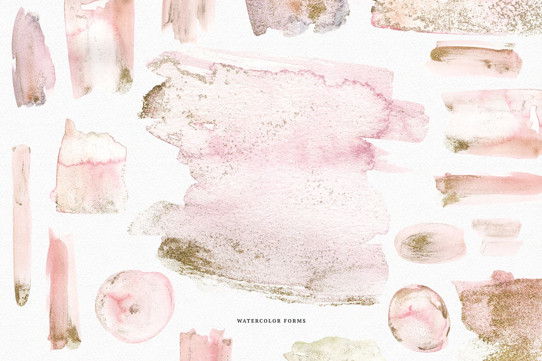 火烈鸟与鲜花矢量水彩插画 Watercolor Flamingo & Flowers插图(7)