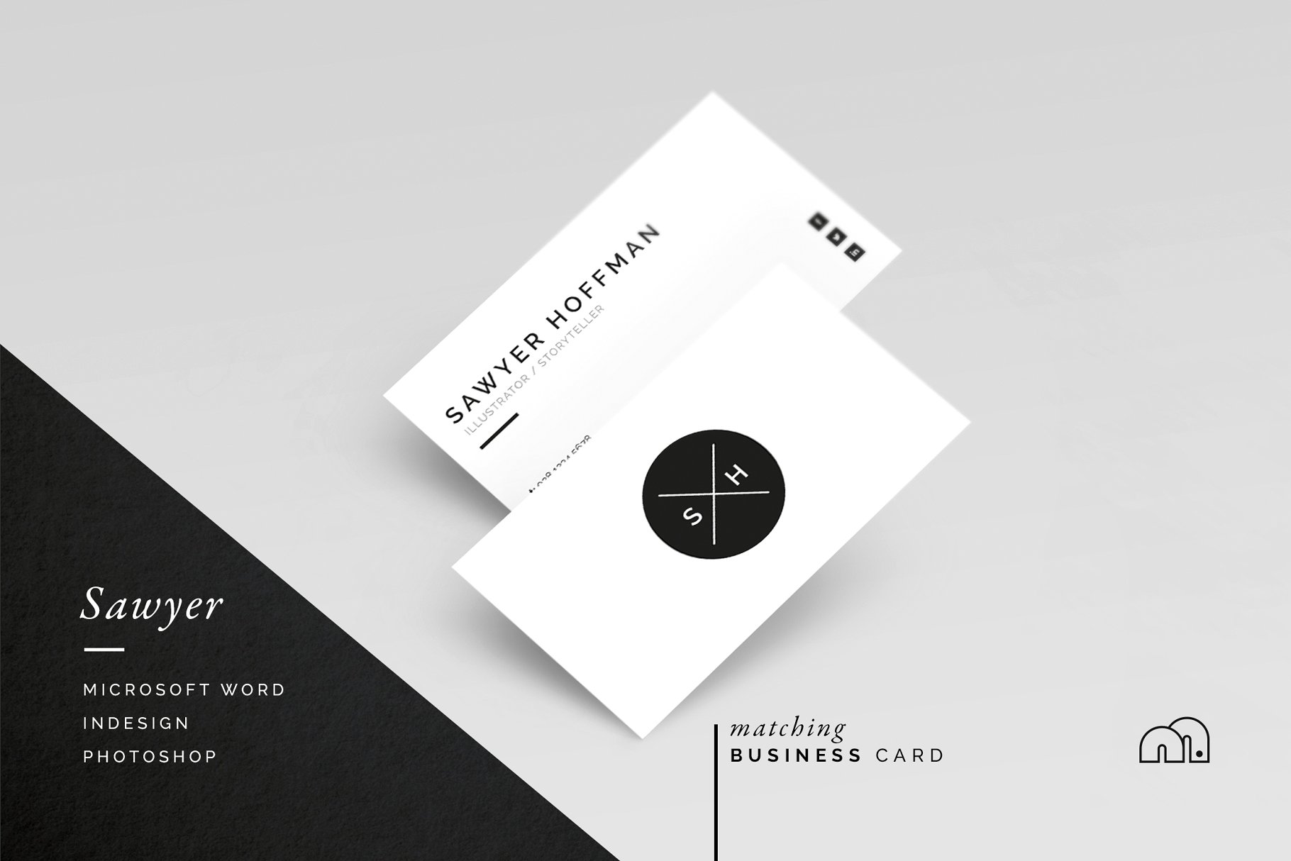 经典实用多风格简历模板合集 Threebie Resume/CV Bundle 4插图(4)