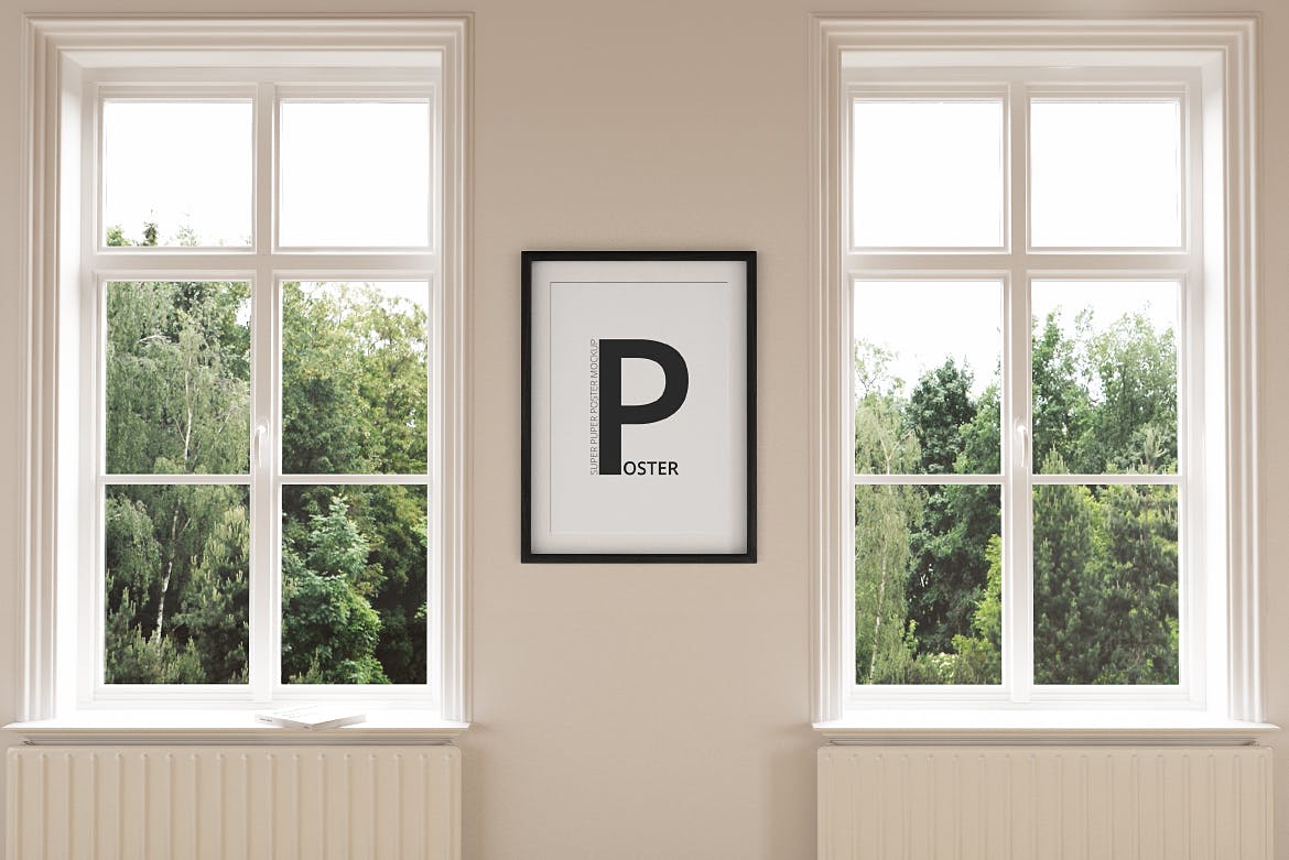 A3/A4规格海报设计画框样机模板 A3 / A4 Poster Mock-up插图(10)