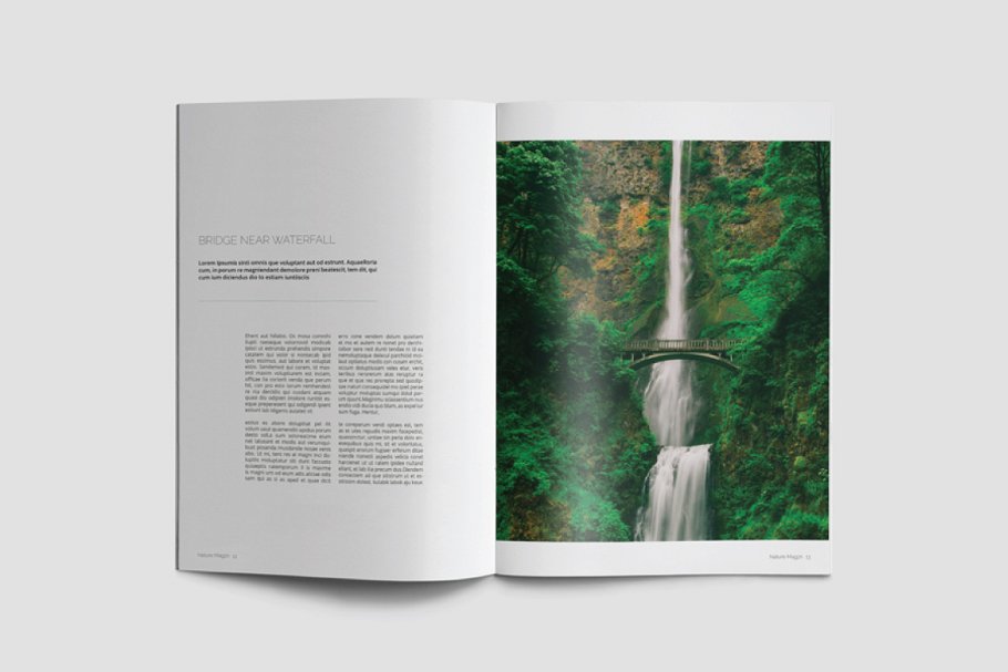 绿色大自然图册设计模板插图(9)