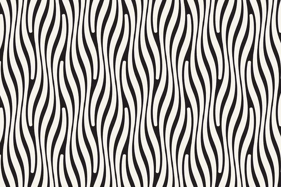 波浪图案无缝纹理 Waves. Seamless Patterns Set 2插图(3)