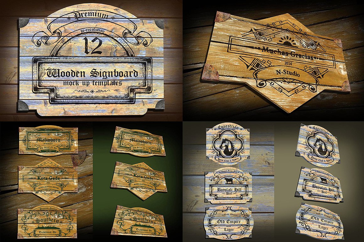 素材库下午茶：高品质的600+复古风格矢量logo标志标签大集合插图(17)