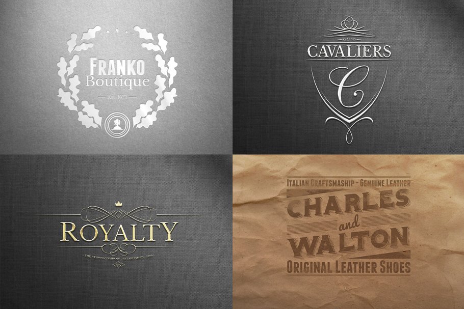 印刷烫印效果Logo样机模板v2 Logo Mock-ups Vol.2插图(2)