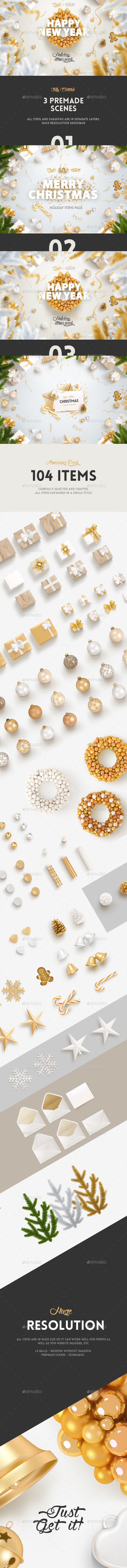 素材库下午茶：精品圣诞新年素材合集下载[PSD]插图