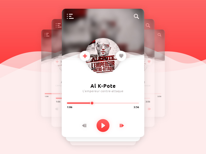 音乐APP UI 设计 Music Player UI Design插图