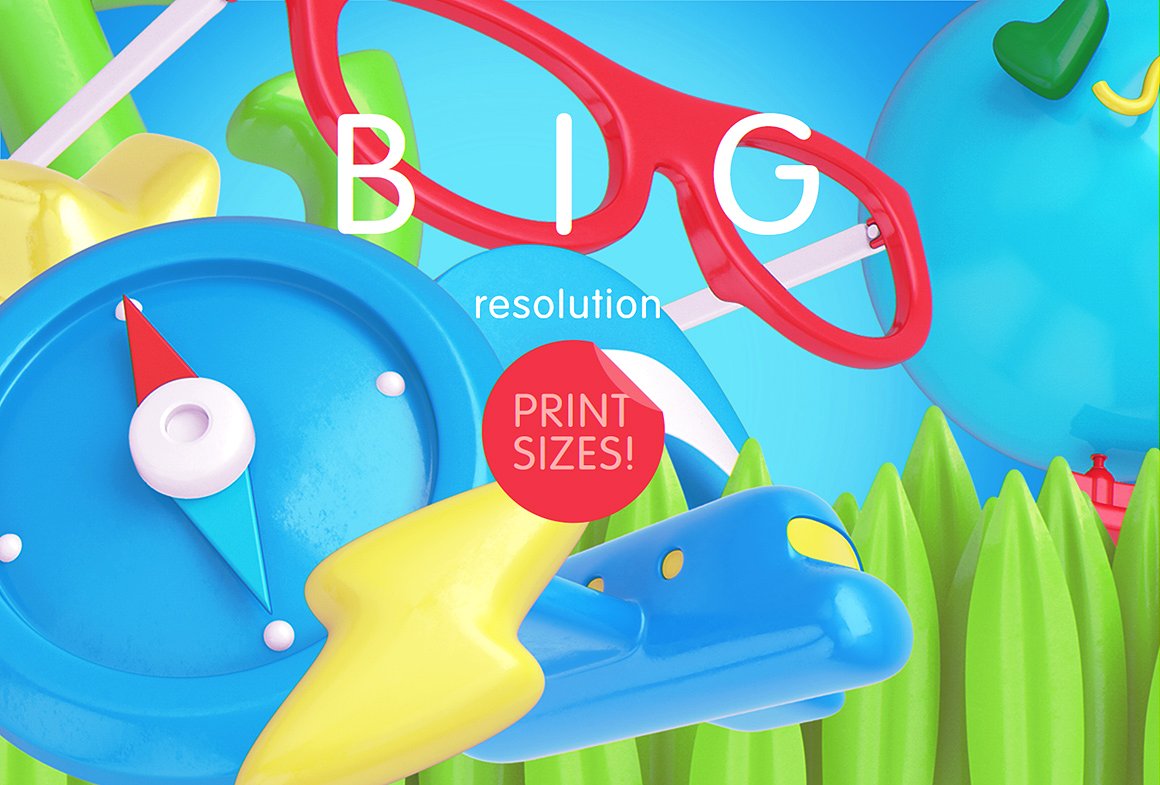 Bright Travel Items Scene Generator卡通风格的旅游物品展示样机下载 1.38 GB[psd]插图(14)