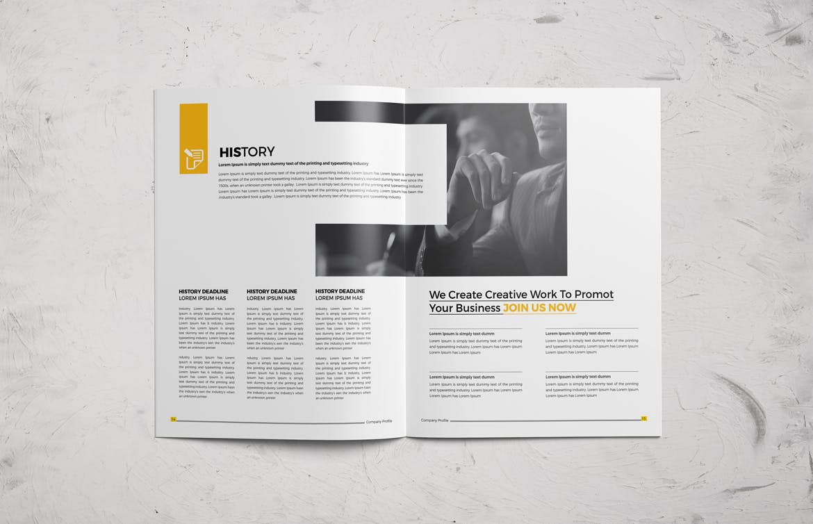 时尚高端多用途的企业形象画册手册楼书杂志设计模板（indd）插图