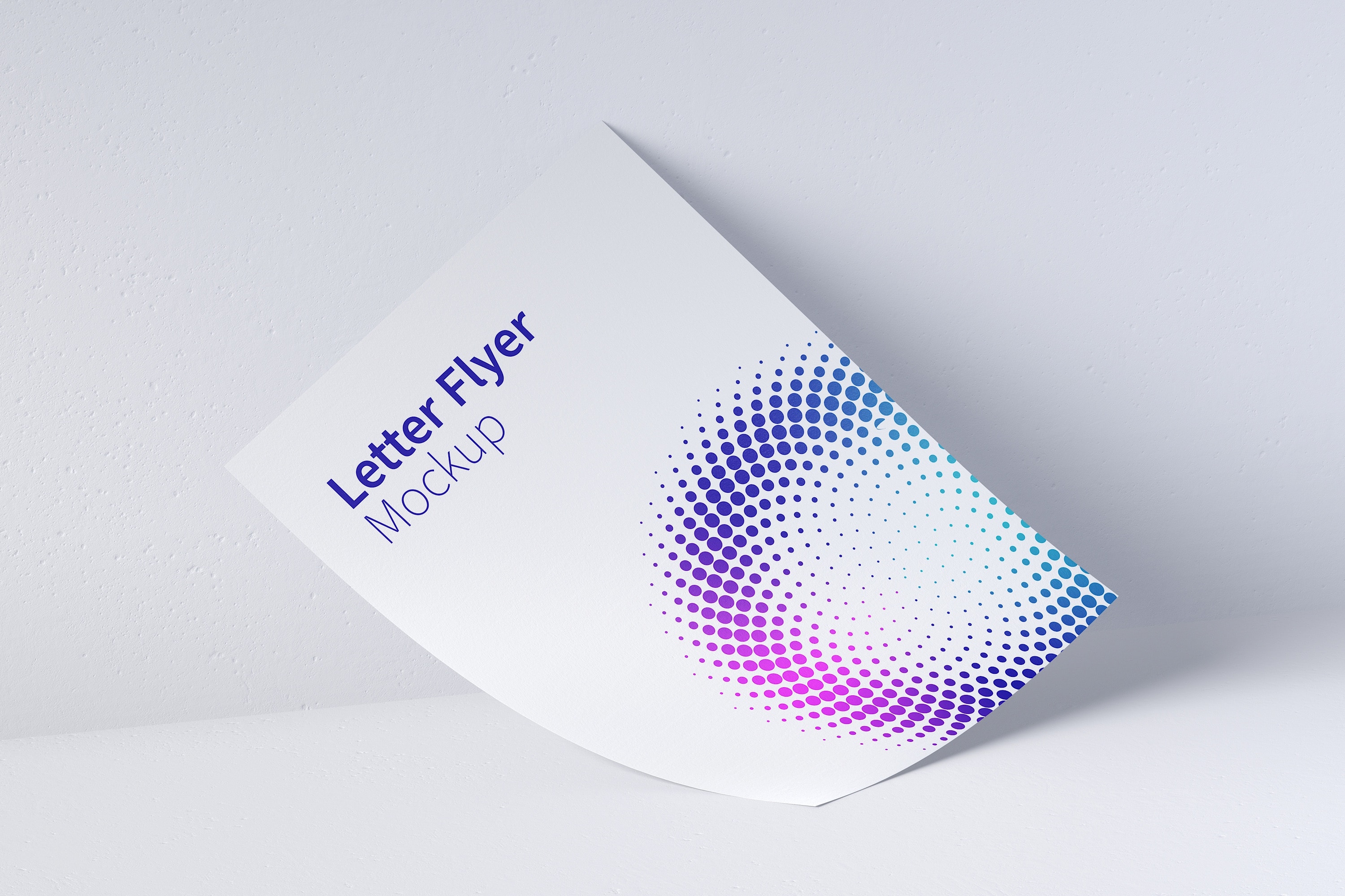 信纸规格传单设计图预览样机03 Letter Flyer Mockup 03插图