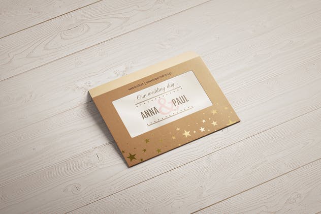 公司/企业信封设计样机模板 Envelope C5 / C6 Mock-up插图(4)