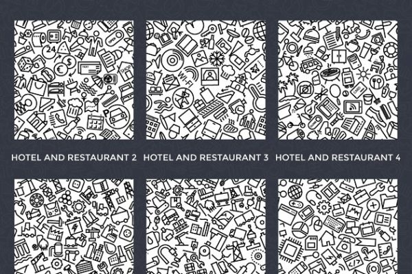 100+线条图标图案创意纹理合集 100+ Line Icon Patterns