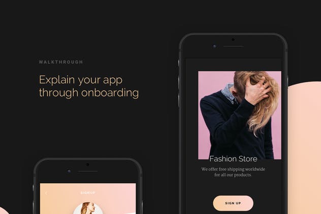 奢侈品电子商务APP应用UI套件 Modda –  E-Commerce Mobile UI Kit插图(4)