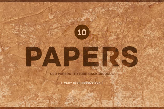 老旧复古纸张纹理背景套装v1 Old Papers Texture Backgrounds V01插图(1)