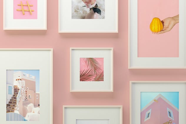 摄影艺术作品/海报画框样机模板 Picture Frame Mockup插图(2)