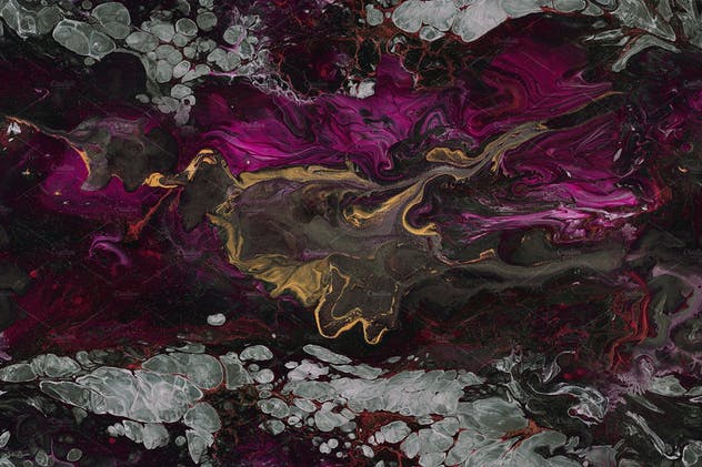 丙烯酸树脂油画颜料抽象肌理纹理 Acrylic Abstraction Textures插图(2)