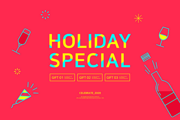 特别假期节日活动庆祝Banne海报设计素材