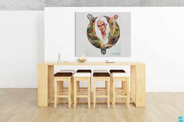 墙体艺术油画展览作品展示样机模板Vol.5 Art Wall Mockups Vol.5插图(6)