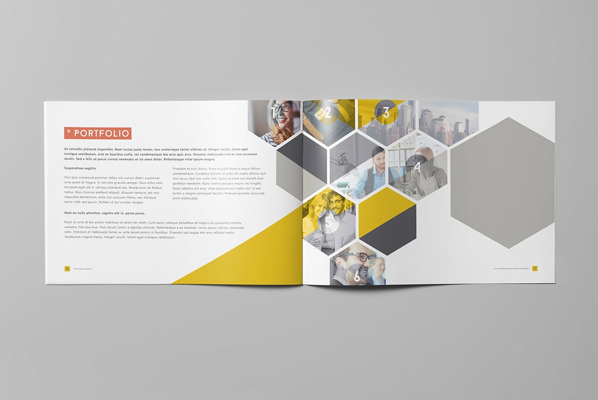 企业年度报告横版设计模板 Annual Report 2016/2017 – Landscape插图(8)