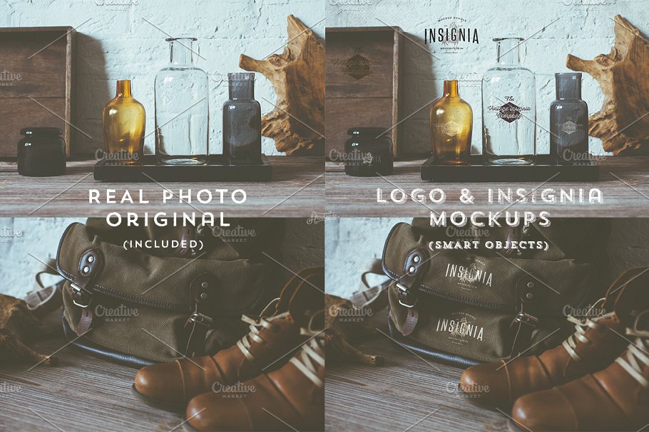 50个复古文艺风格Logo品牌样机模板合集[1.75GB] 50 hip overlay mockups插图(3)