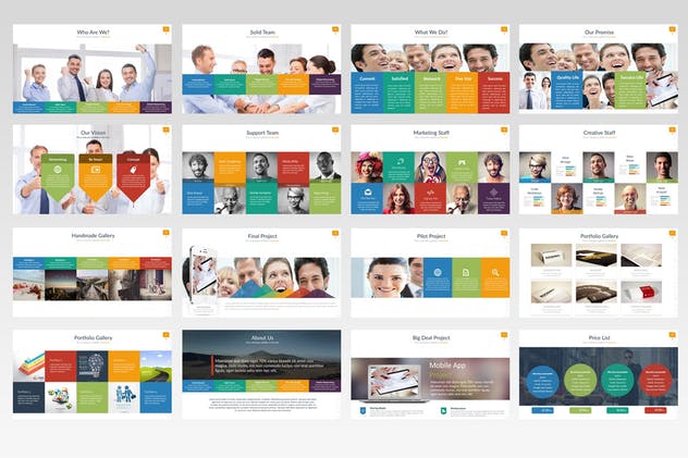 多用途企业方案推广PPT幻灯片模板 Bromo Powerpoint Template插图(1)