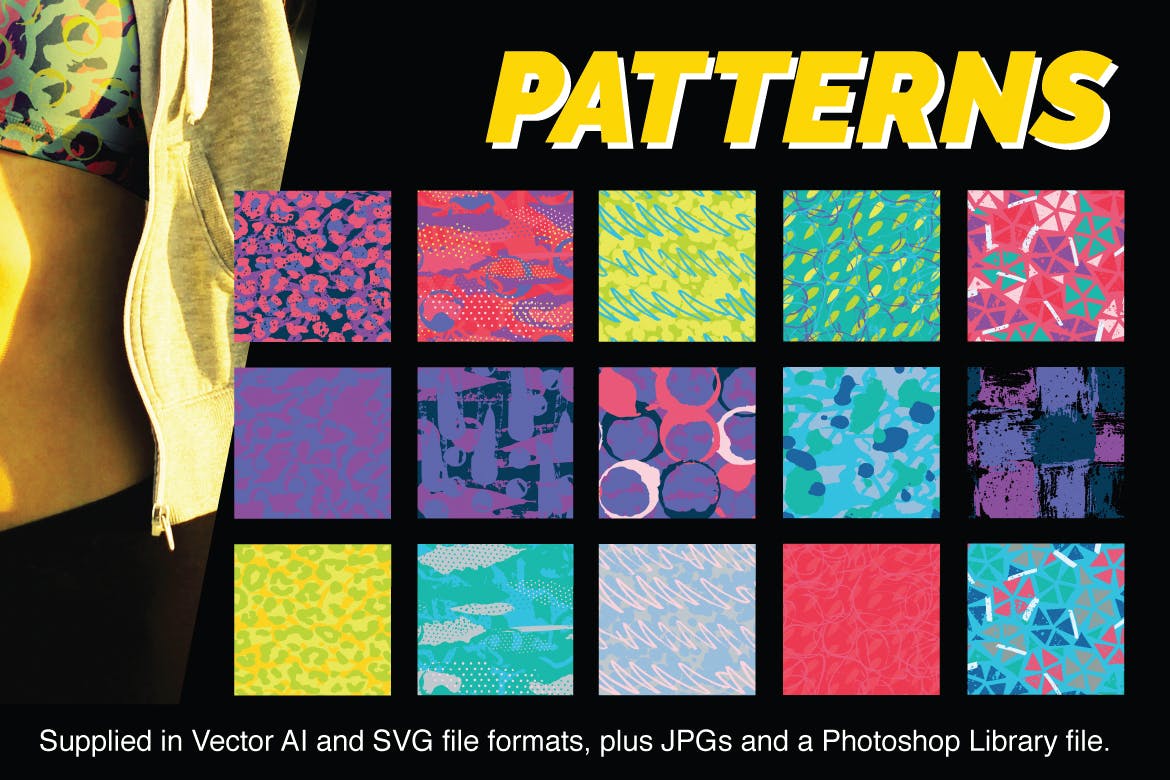 城市体育迷彩图案纹理设计素材 Urban Sports Camouflage Patterns插图(2)