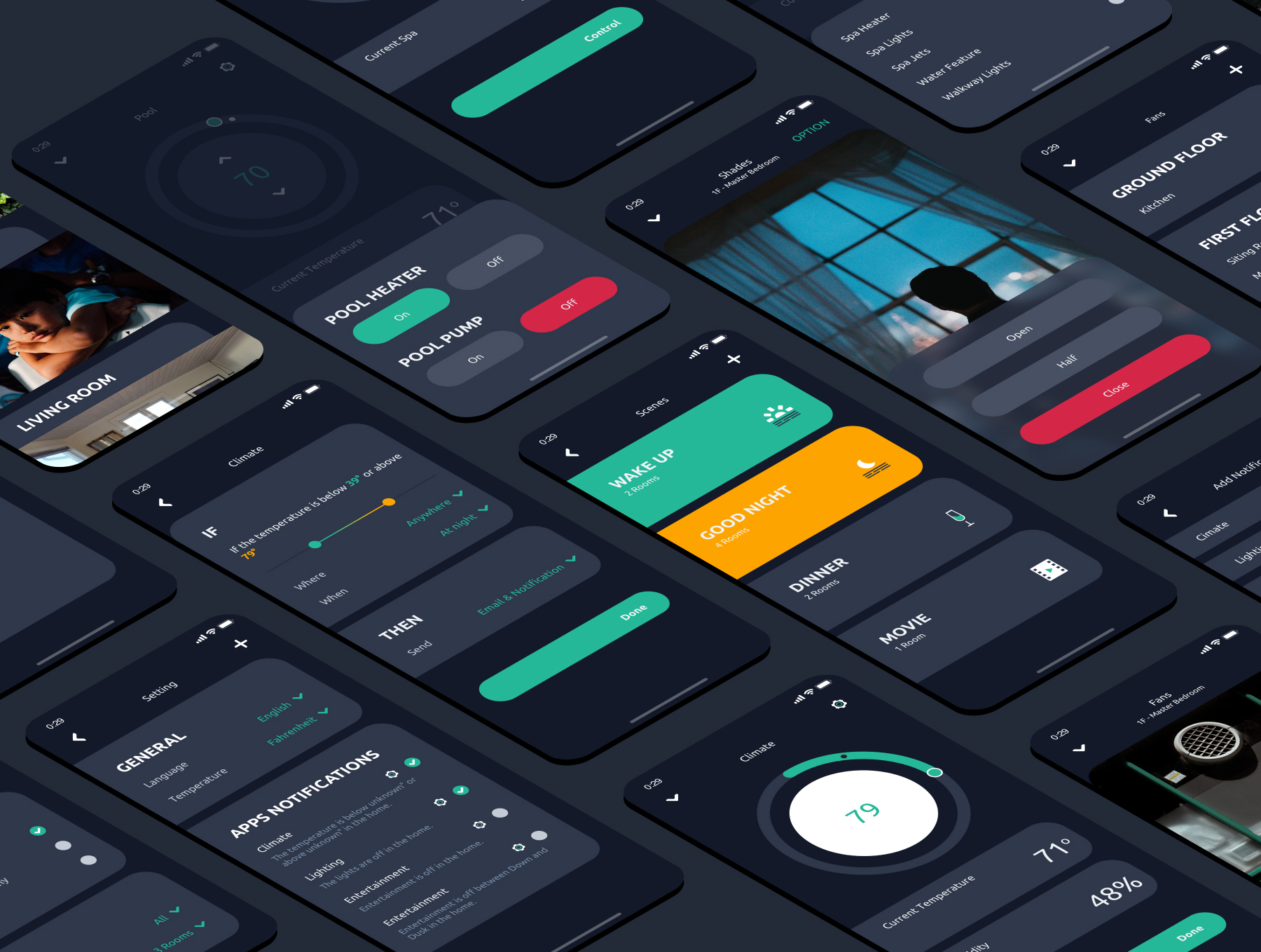 素材库下午茶：自动化智能居家多功能APP UI KIT套装下载[Sketch]插图(5)