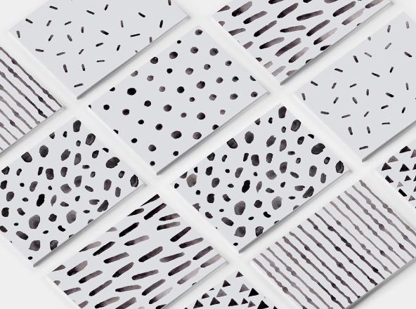 极简主义风格手绘设计图案纹理素材 Minimal Hand Drawn Pattern Designs