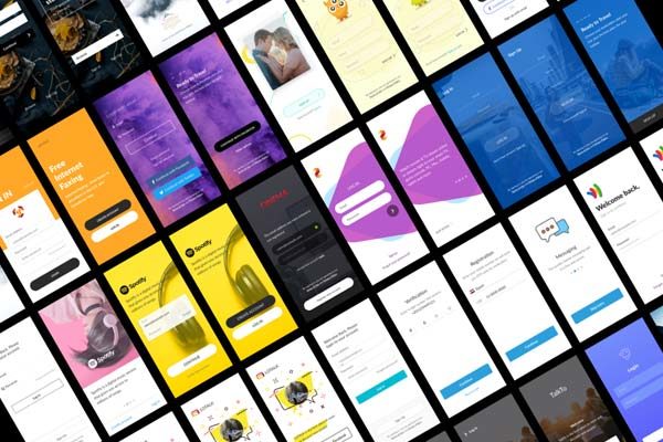 素材库下午茶：移动端APP登录注册页创意设计套装下载[Fig,Sketch]