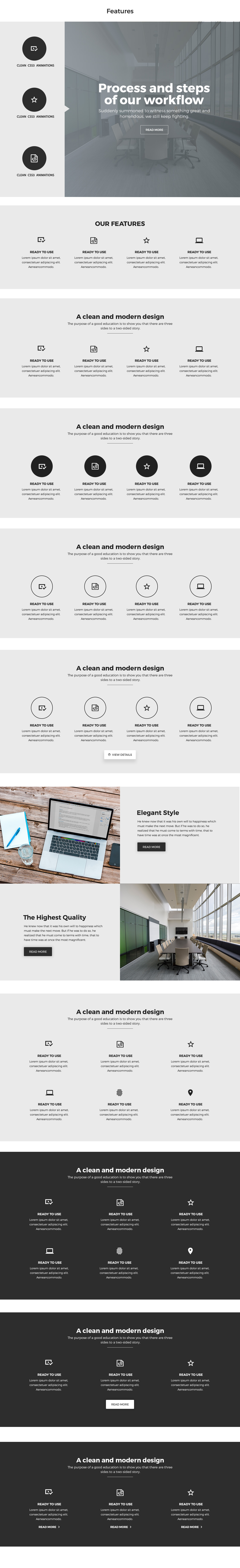非常完整的一套网页设计 UI 套件 Landing Page UI Kit插图(5)