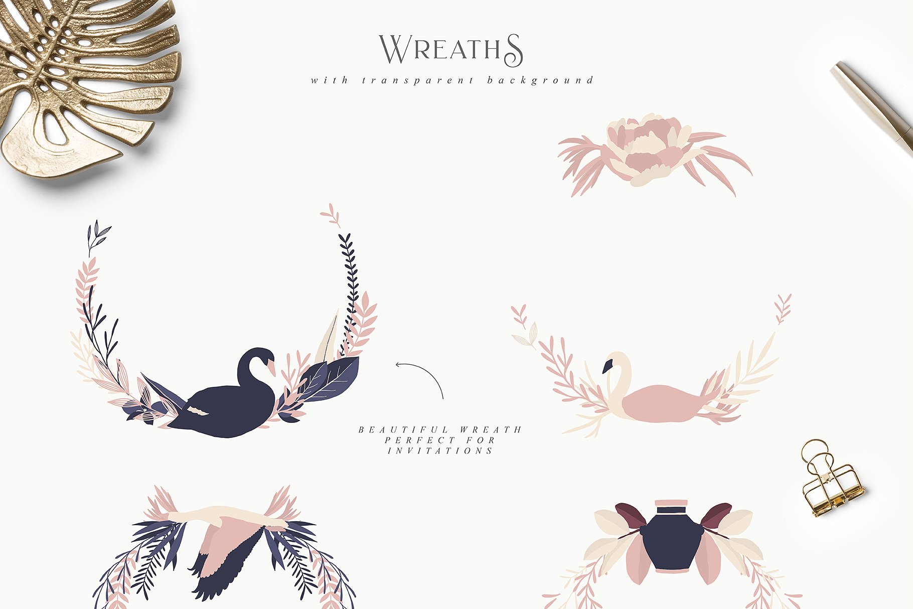 花家集-浪漫主题水彩设计素材包 Maison de Fleurs Collection插图(6)