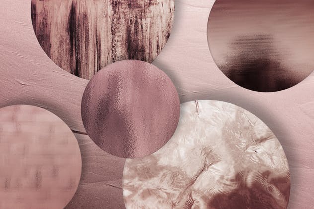 时尚高雅玫瑰金箔纸背景纹理 50 Rose Gold Textures插图(6)