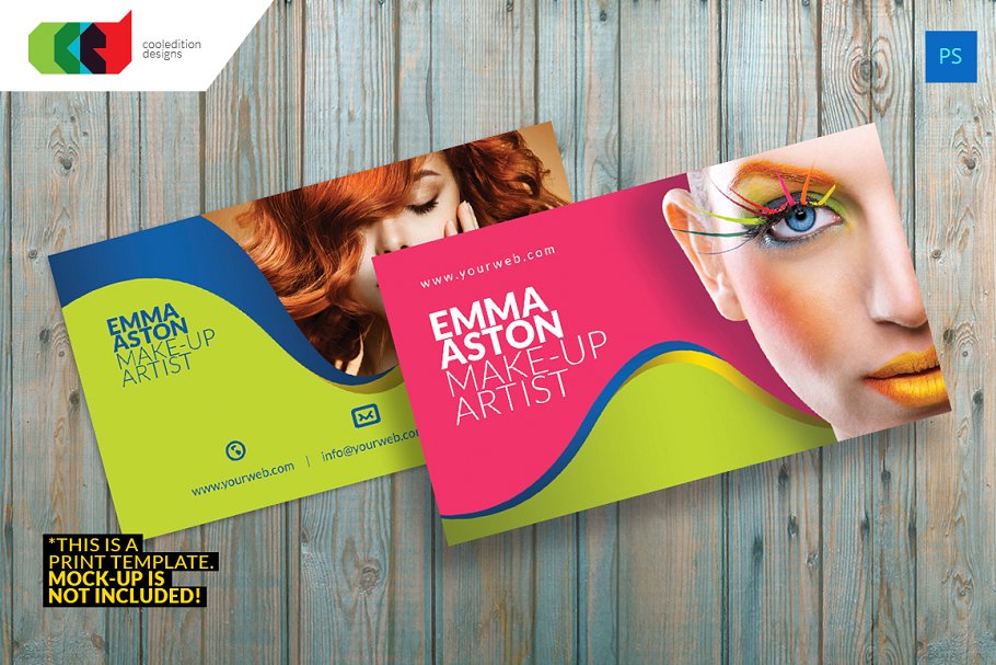 现代创意行业/企业名片设计模板素材 Modern Business Card 5插图(2)