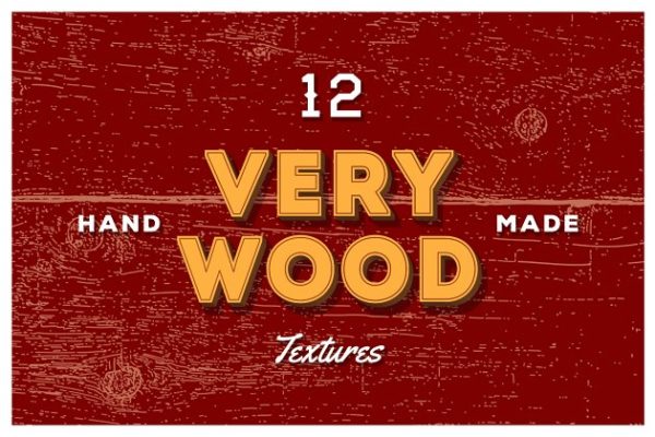 12款手工打造木纹肌理素材 12 Very Wood Vector Textures