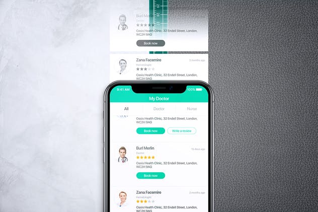 iPhone X应用程序演示设备样机V.1 Animated iPhone X MockUp V.1插图(4)