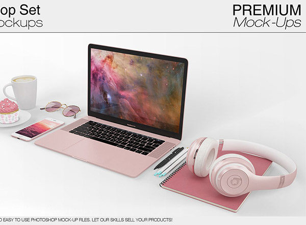 苹果MacBook Pro笔记本电脑样机展示模型mockups