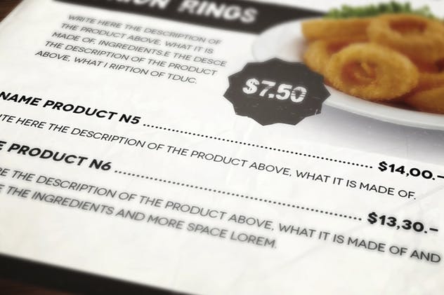 意大利餐厅西式餐厅食品菜单设计模板 The Ristorante Food Menu Illustrator Template插图(9)