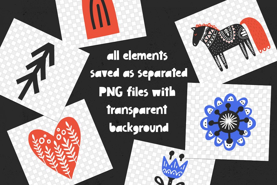 民间艺术插画素材合集 Folk Art Graphic Collection插图(8)