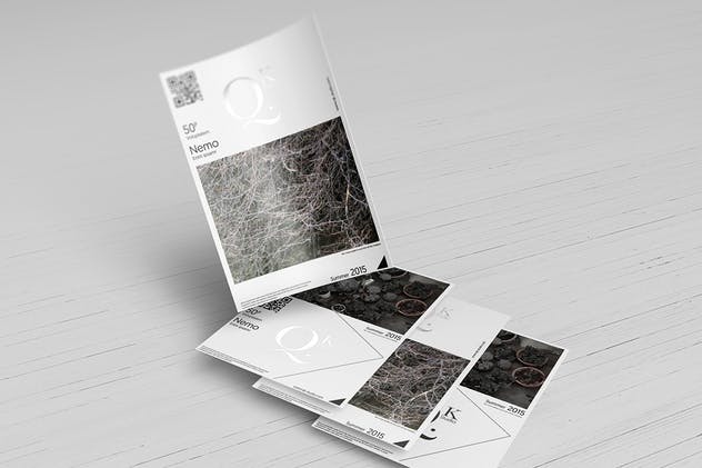 简约A4/A5尺寸海报传单样机V3 A4/A5 Poster-Flyer Mockups V3插图(8)