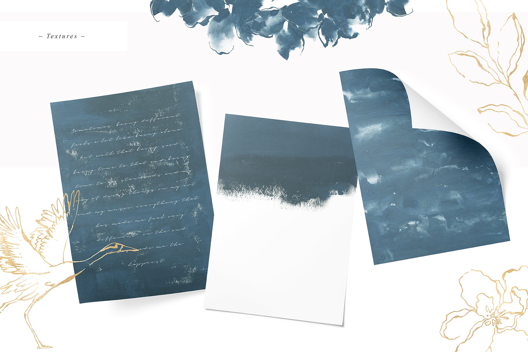 蓝色灵感水彩插画集 Blue Inspiration Collection插图(7)