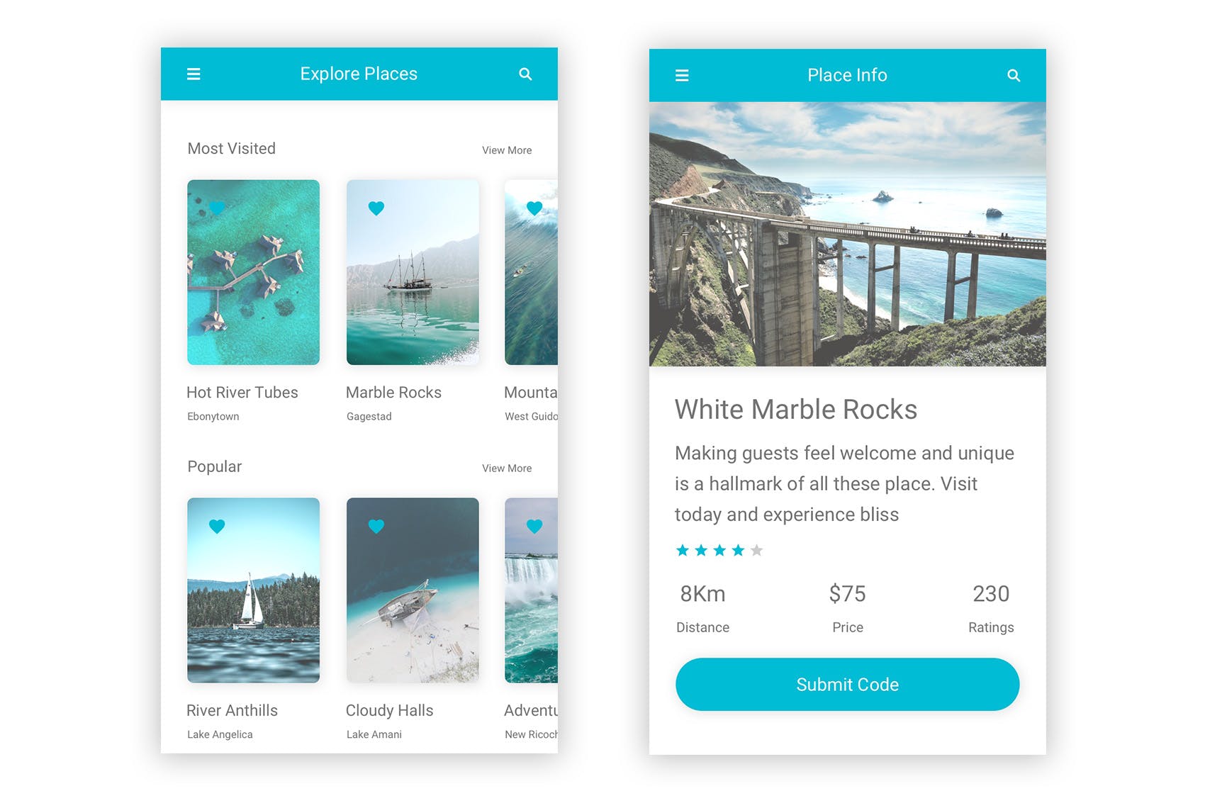 旅行和航班机票预订APP应用程序UI界面设计PSD模板 Udaan – Travel & Flight Booking App for Photoshop插图(7)